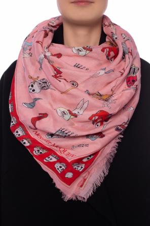 Logo-printed scarf, zdjęcie 2 Logo-printed scarf od Alexander McQueen